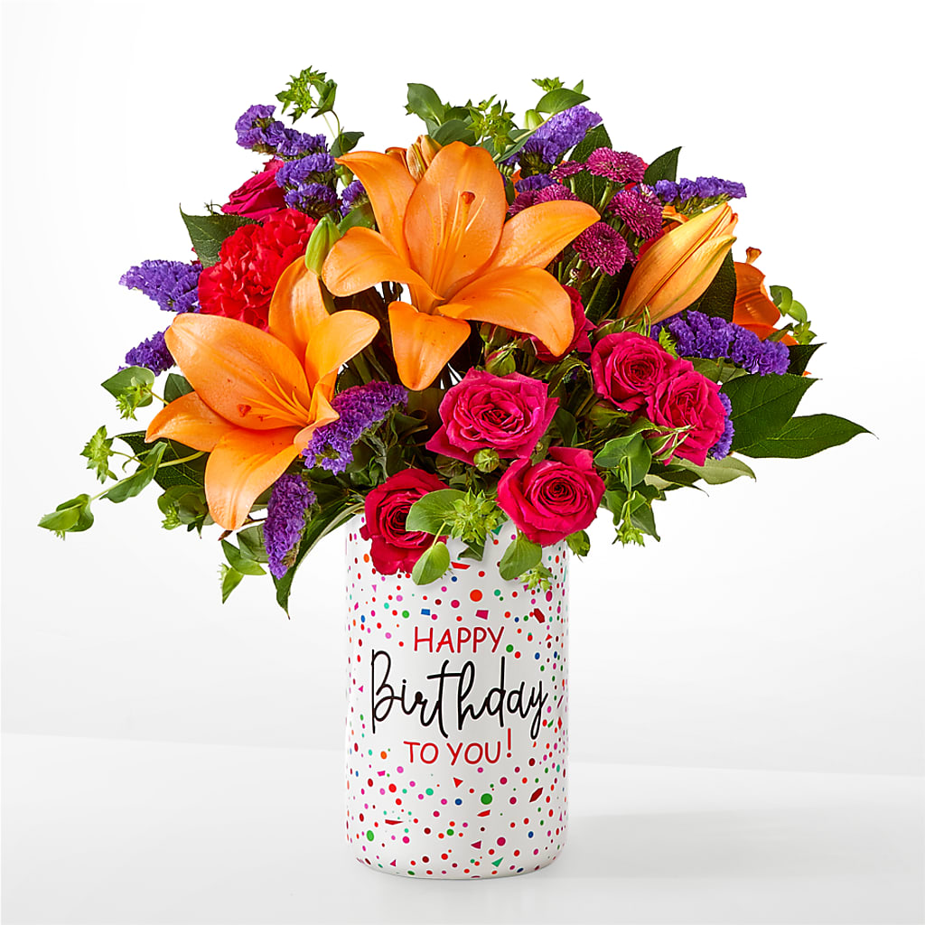 Birthday Palooza Bouquet – EVERYTHING'S GREEN FLORIST, Redwood City CA