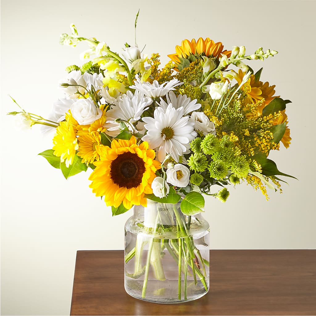 Hello Sunshine Bouquet – EVERYTHING'S GREEN FLORIST, Redwood City CA