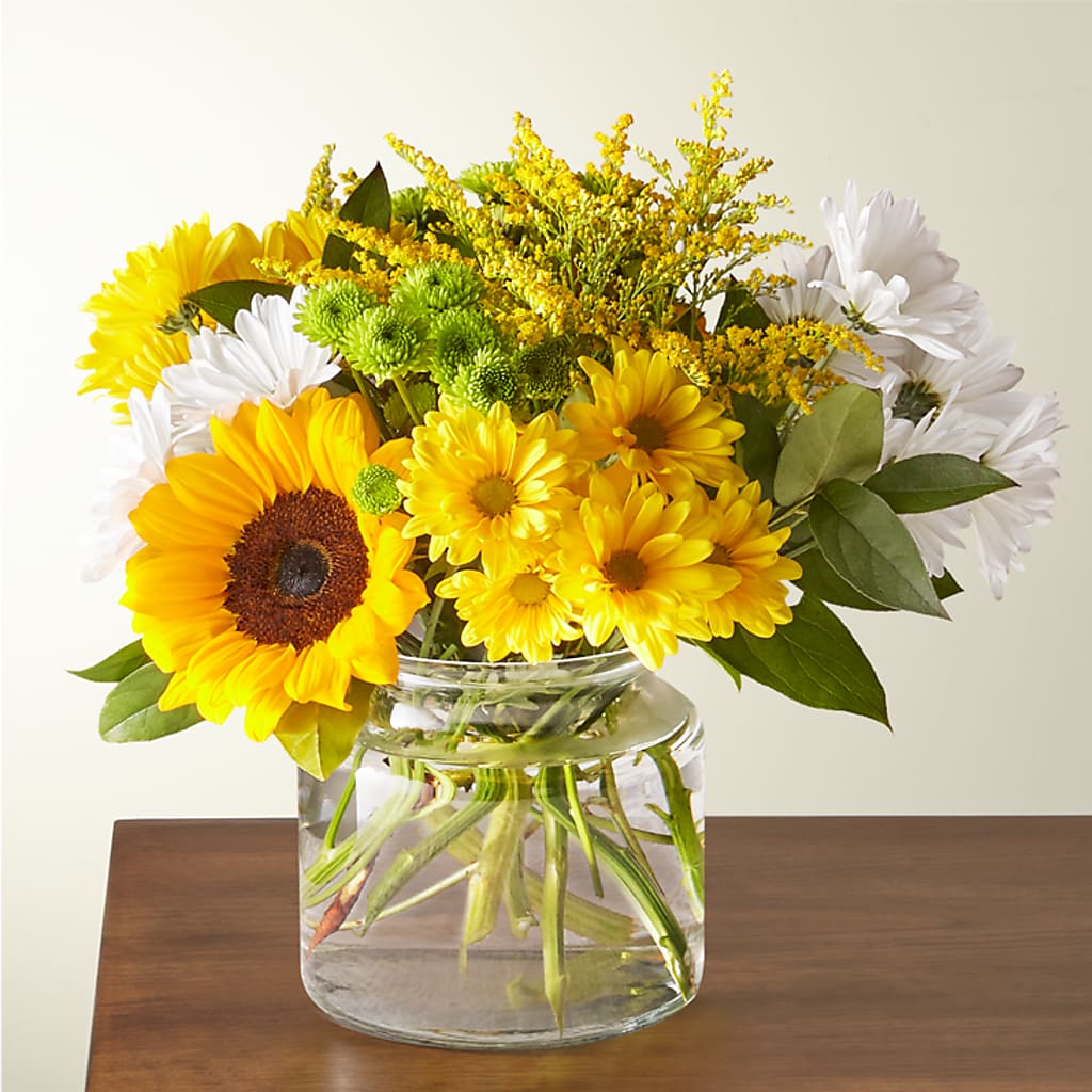Hello Sunshine Bouquet – EVERYTHING'S GREEN FLORIST, Redwood City CA