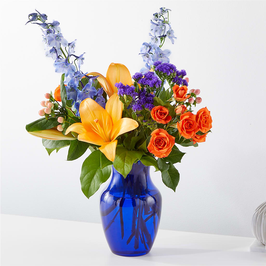 Radiant Citrus Bouquet – EVERYTHING'S GREEN FLORIST, Redwood City CA