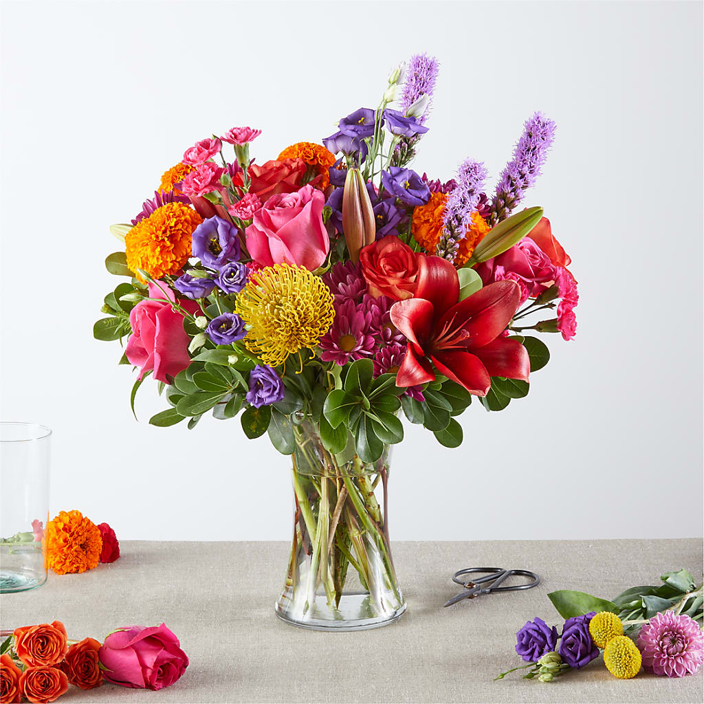 Feast of Color – A Florist Original – EVERYTHING'S GREEN FLORIST, Redwood City CA