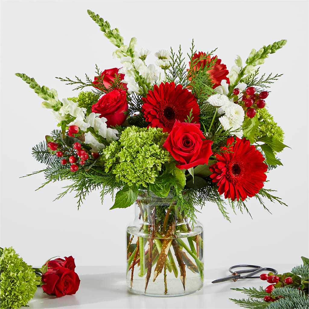 Merry Moment Bouquet – A Florist Original – EVERYTHING'S GREEN FLORIST, Redwood City CA
