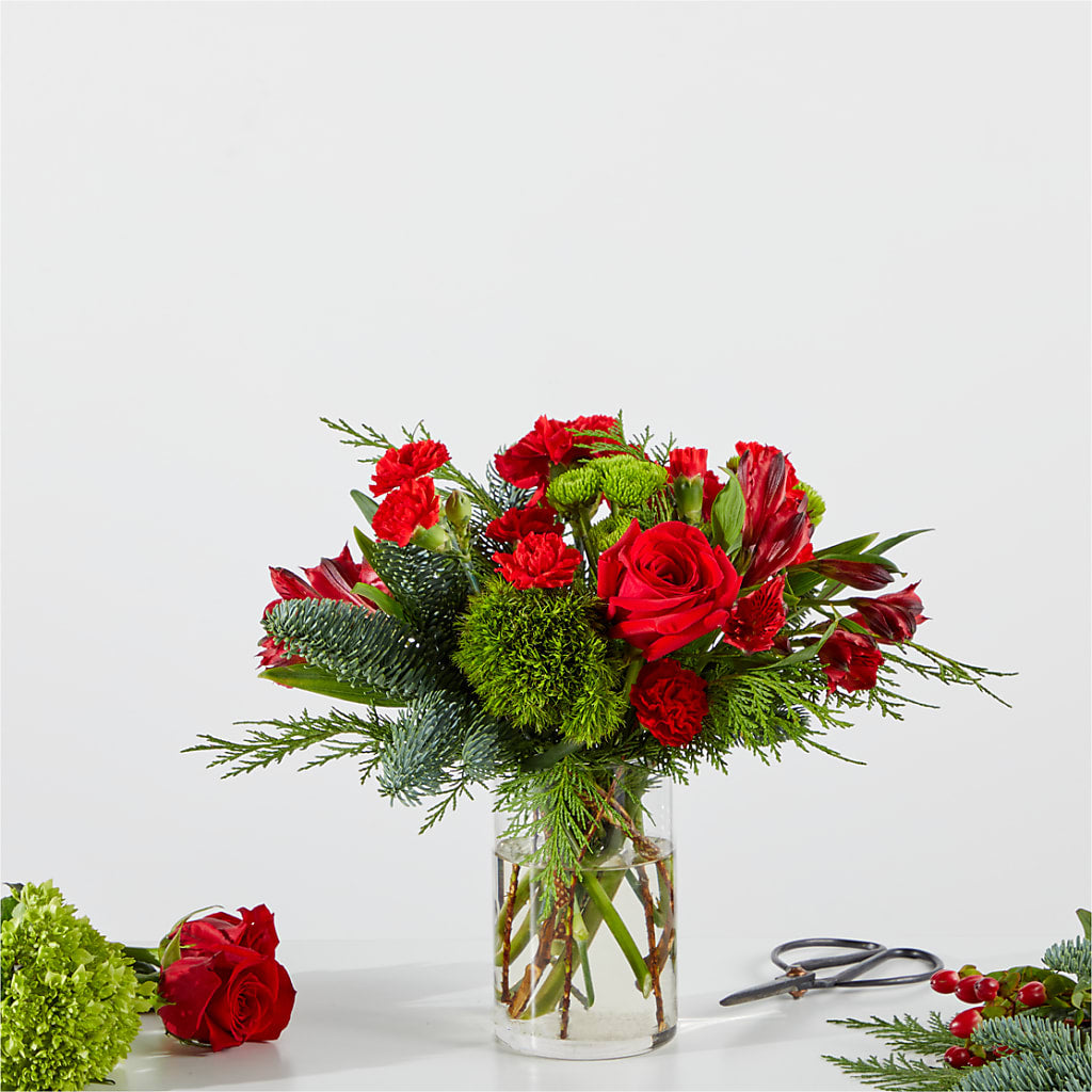 Merry Moment Bouquet – A Florist Original – EVERYTHING'S GREEN FLORIST, Redwood City CA