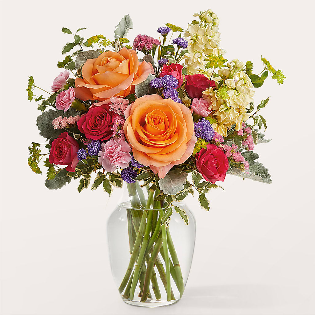 Tangerine Tango Bouquet – EVERYTHING'S GREEN FLORIST, Redwood City CA