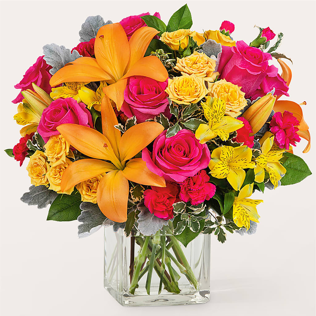 To the Tropics Bouquet – EVERYTHING'S GREEN FLORIST, Redwood City CA