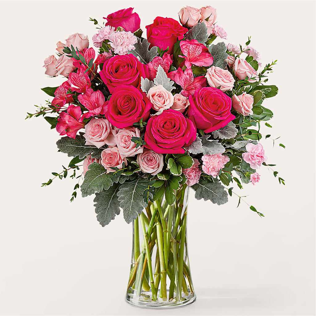 Tickled Pink Bouquet – EVERYTHING'S GREEN FLORIST, Redwood City CA