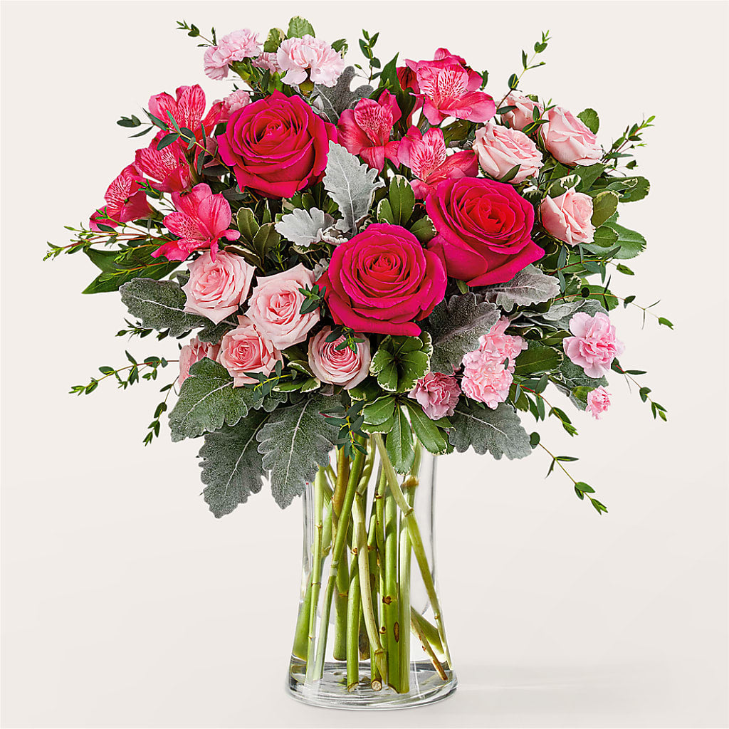 Tickled Pink Bouquet – EVERYTHING'S GREEN FLORIST, Redwood City CA