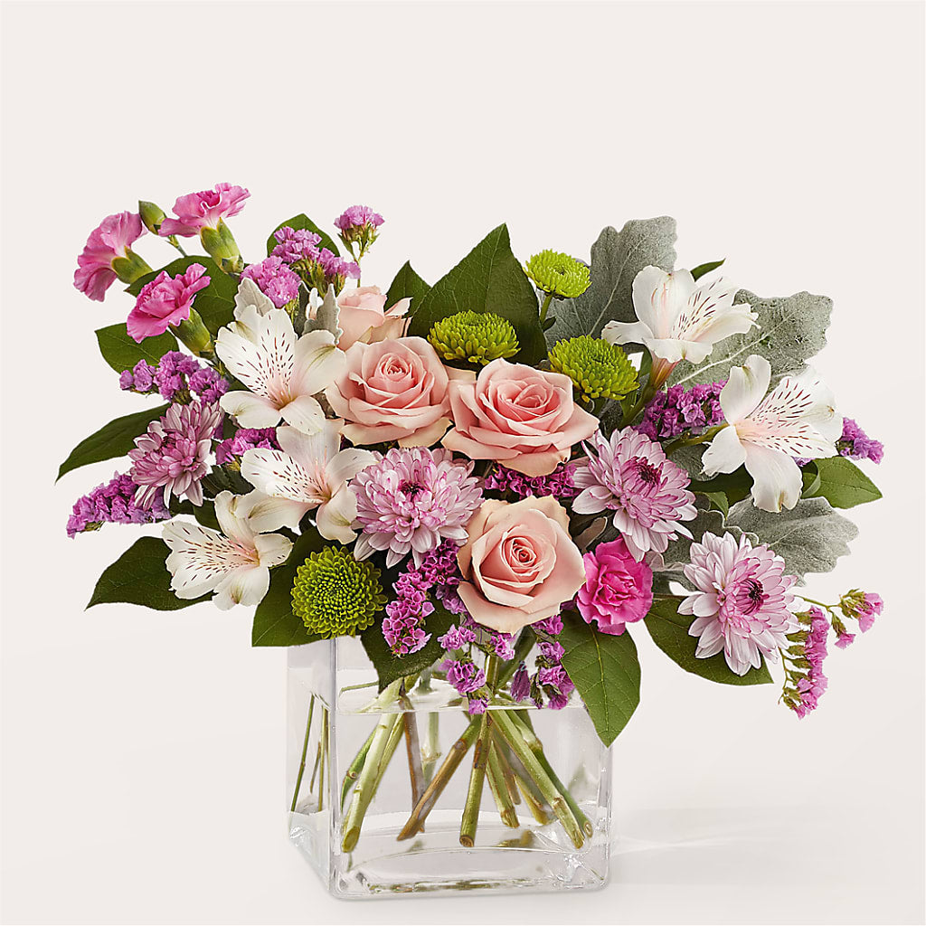 Pink Suede Bouquet – EVERYTHING'S GREEN FLORIST, Redwood City CA