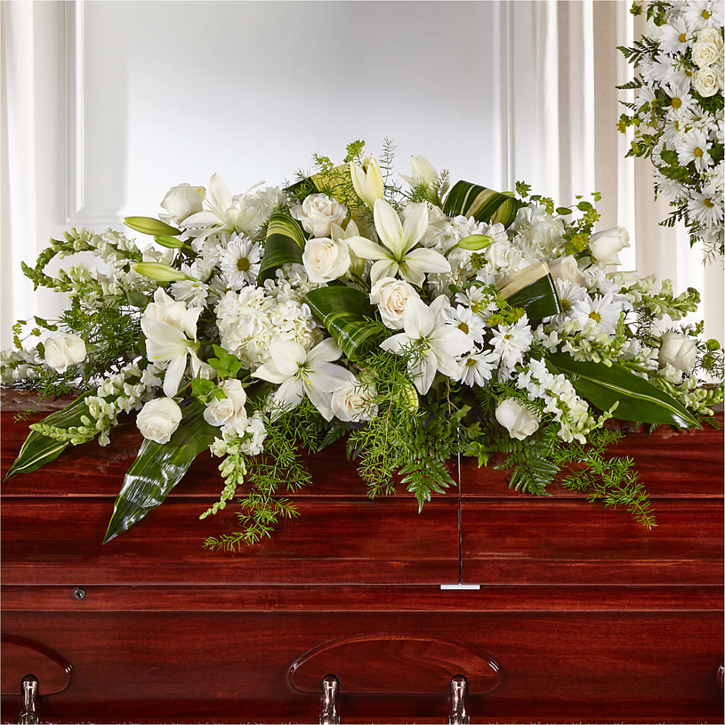 Abundance Casket Spray – EVERYTHING'S GREEN FLORIST, Redwood City CA