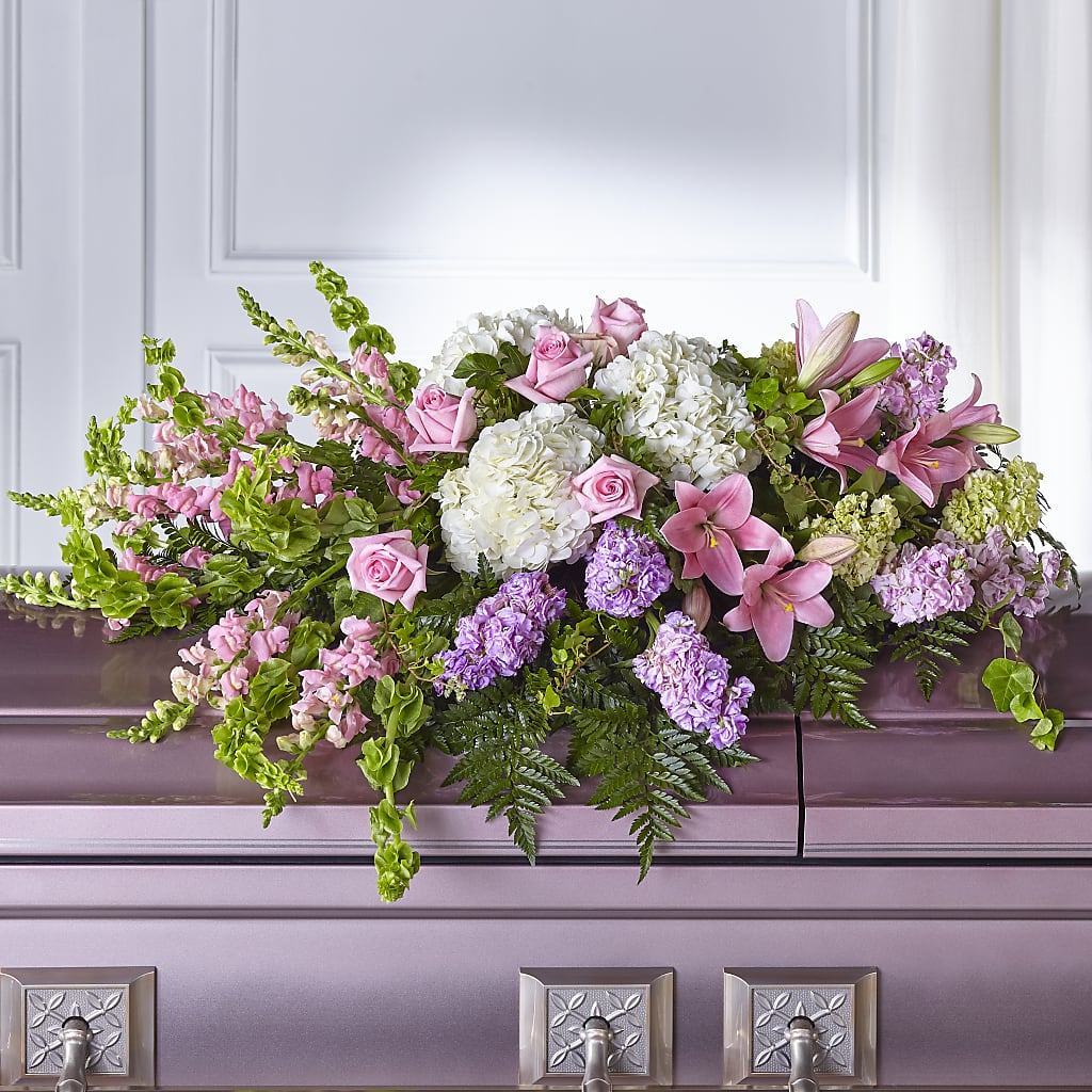 Life's Gratitude Casket Spray – EVERYTHING'S GREEN FLORIST, Redwood City CA