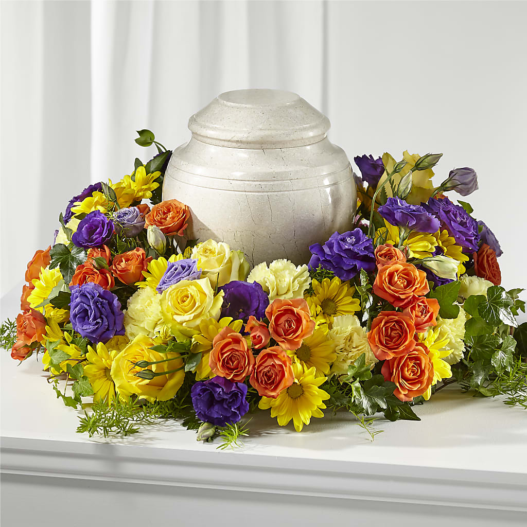Blossoms of Remembrance Cremation Adornment – EVERYTHING'S GREEN FLORIST, Redwood City CA