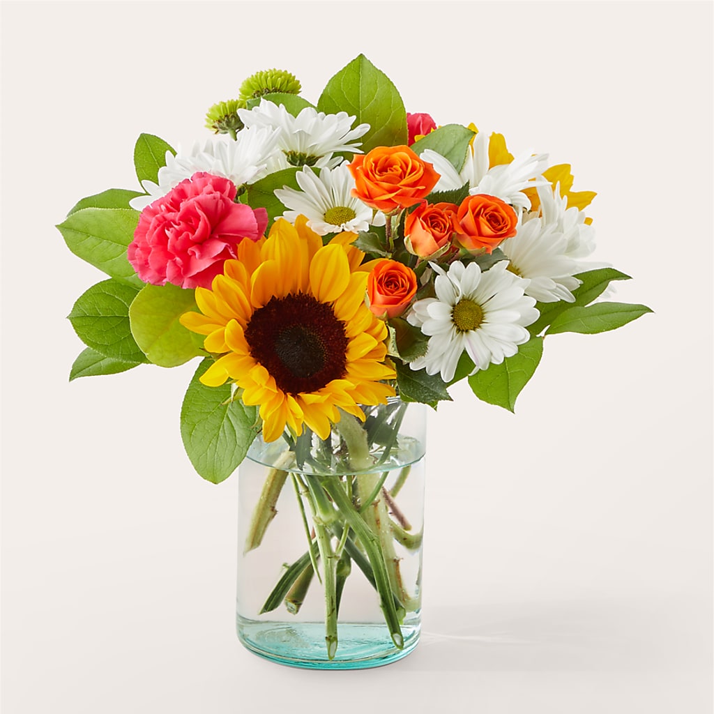 Sun-drenched Blooms Bouquet – EVERYTHING'S GREEN FLORIST, Redwood City CA