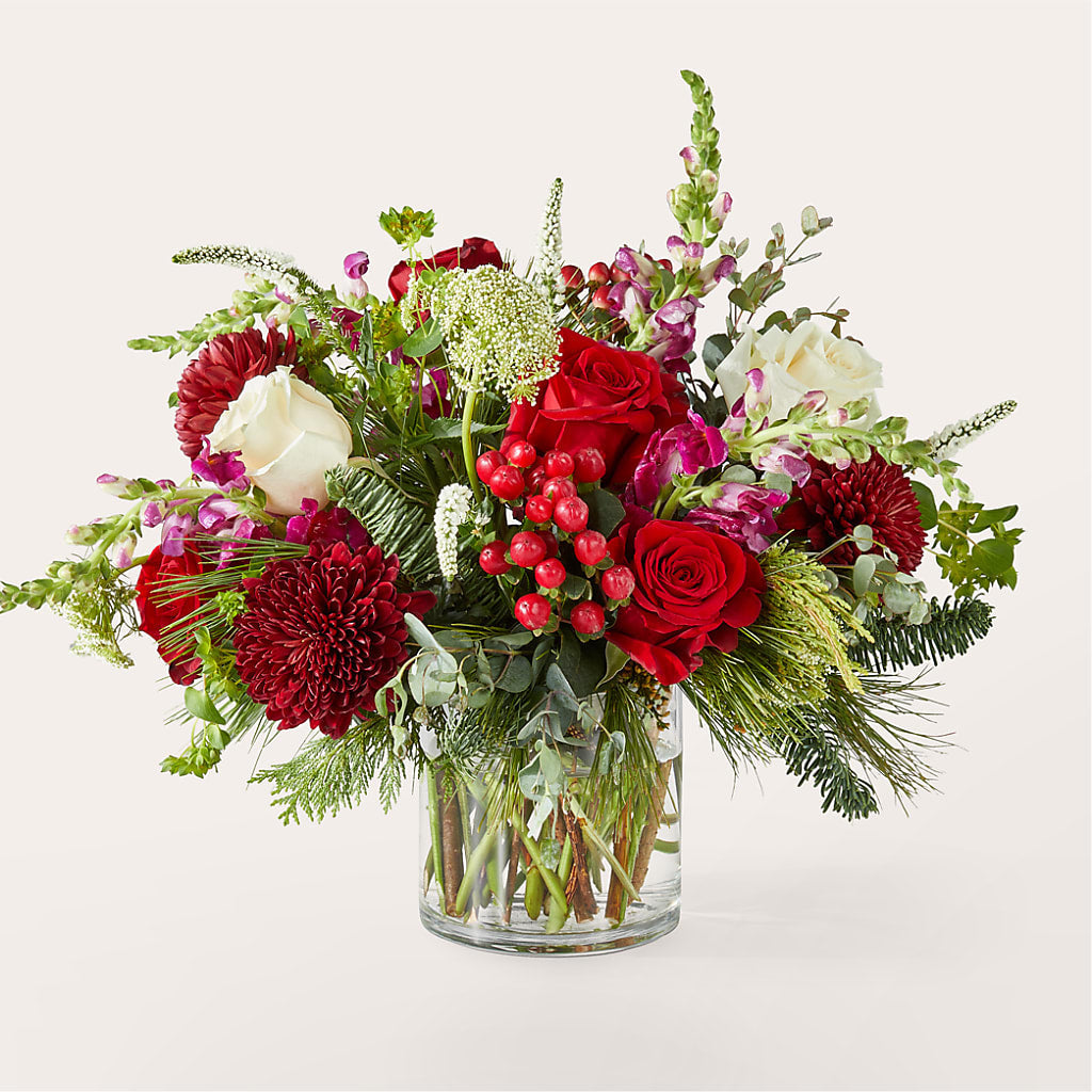 Cranberry Fizz Bouquet – EVERYTHING'S GREEN FLORIST, Redwood City CA