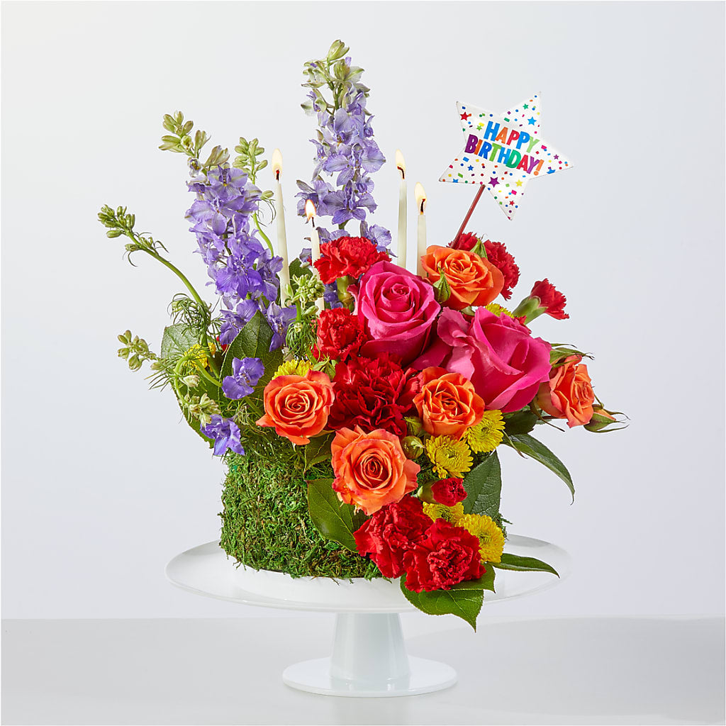 Best Year Yet Floral Cake – EVERYTHING'S GREEN FLORIST, Redwood City CA