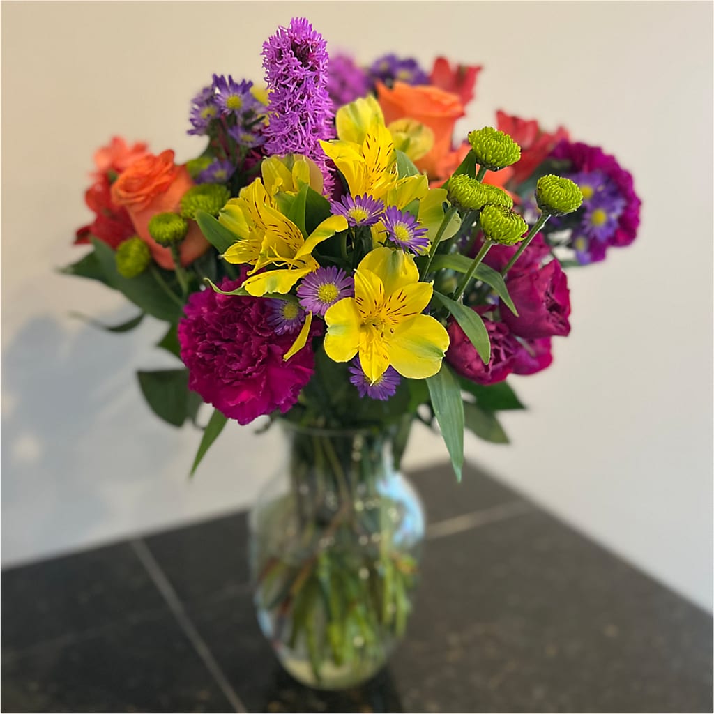Bold & Bright – A Florist Original – EVERYTHING'S GREEN FLORIST, Redwood City CA