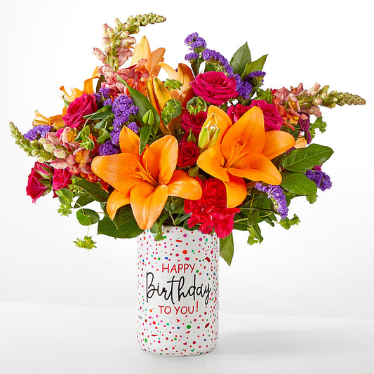 Birthday Palooza Bouquet – EVERYTHING'S GREEN FLORIST, Redwood City CA