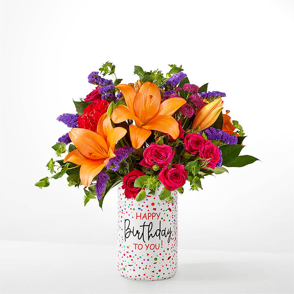 Birthday Palooza Bouquet – EVERYTHING'S GREEN FLORIST, Redwood City CA