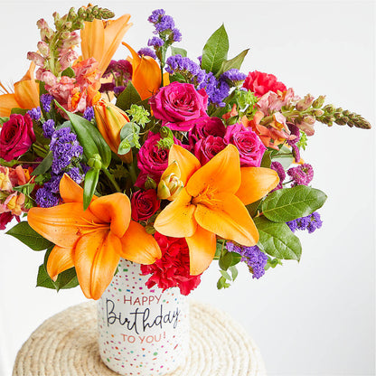 Birthday Palooza Bouquet – EVERYTHING'S GREEN FLORIST, Redwood City CA