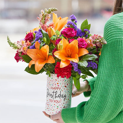 Birthday Palooza Bouquet – EVERYTHING'S GREEN FLORIST, Redwood City CA