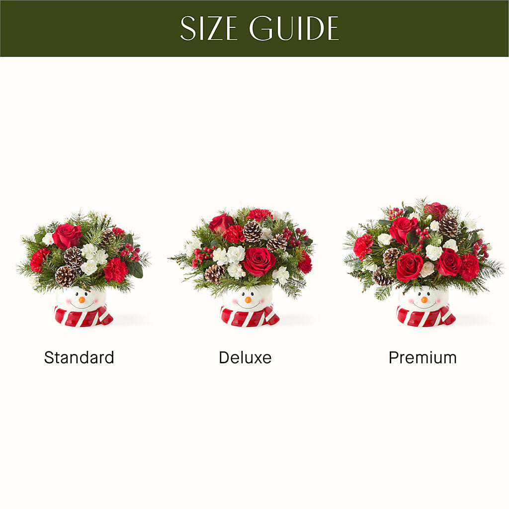 Jolly Snowman Bouquet – EVERYTHING'S GREEN FLORIST, Redwood City CA