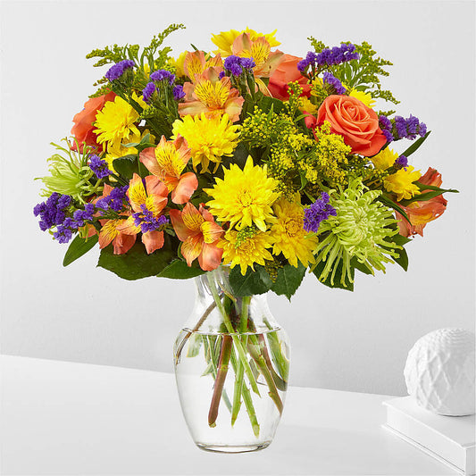 Marmalade Skies Bouquet – EVERYTHING'S GREEN FLORIST, Redwood City CA
