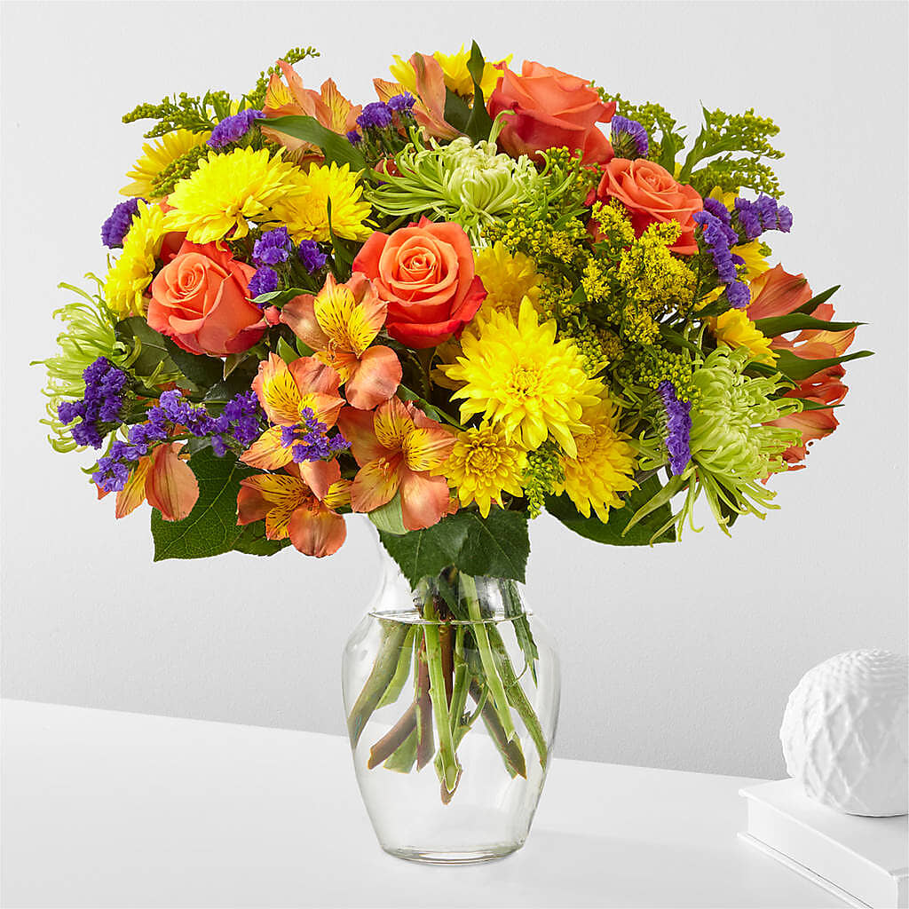 Marmalade Skies Bouquet – EVERYTHING'S GREEN FLORIST, Redwood City CA