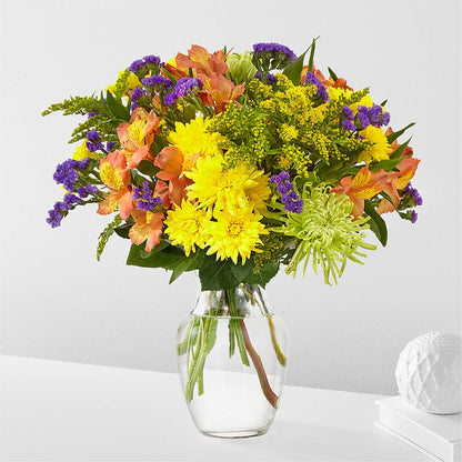 Marmalade Skies Bouquet – EVERYTHING'S GREEN FLORIST, Redwood City CA