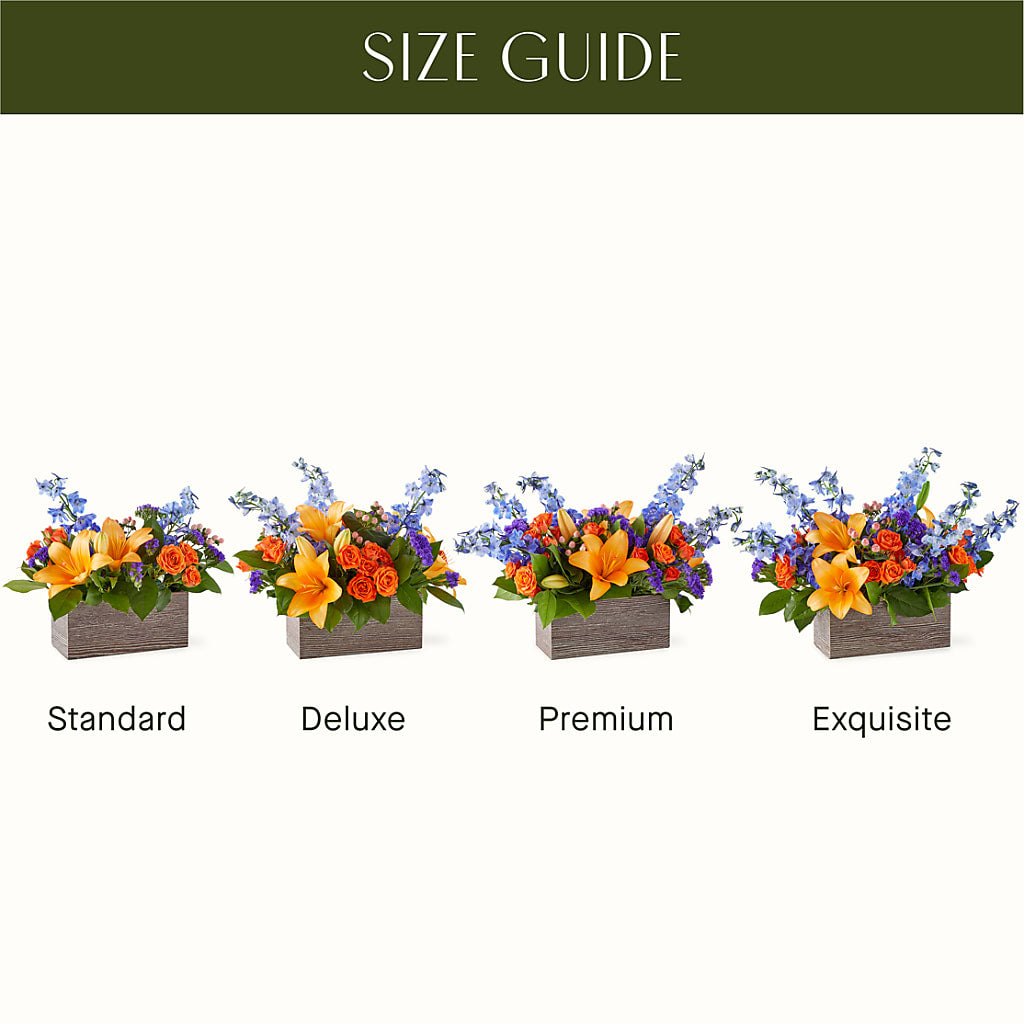 Radiant Citrus Box Bouquet – EVERYTHING'S GREEN FLORIST, Redwood City CA