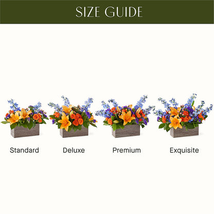 Radiant Citrus Box Bouquet – EVERYTHING'S GREEN FLORIST, Redwood City CA
