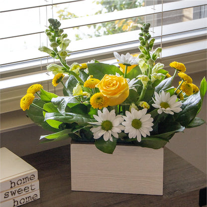 Sun Salutation Box Bouquet – EVERYTHING'S GREEN FLORIST, Redwood City CA