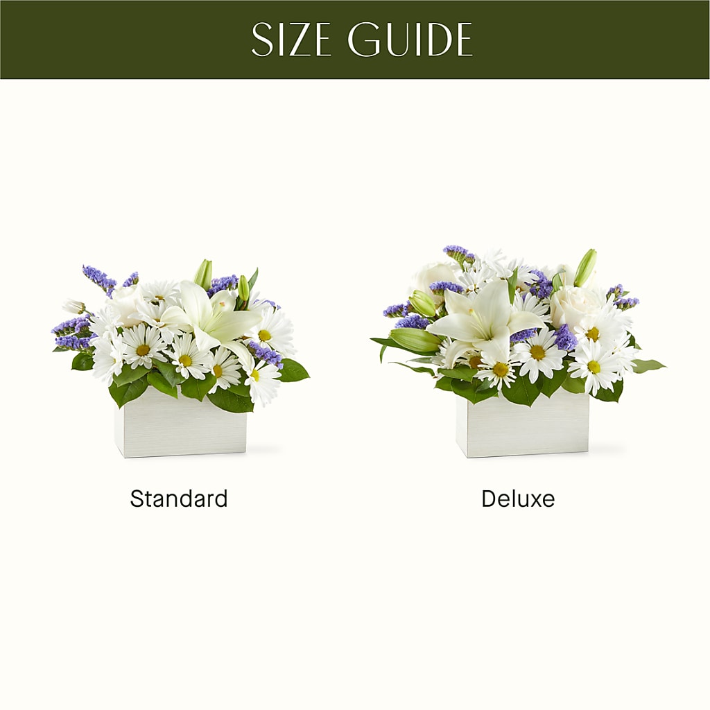 Beyond Blue Box Bouquet – EVERYTHING'S GREEN FLORIST, Redwood City CA