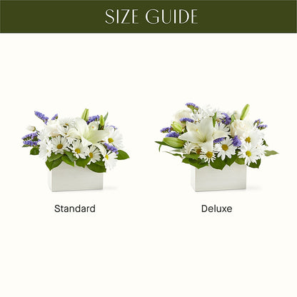 Beyond Blue Box Bouquet – EVERYTHING'S GREEN FLORIST, Redwood City CA