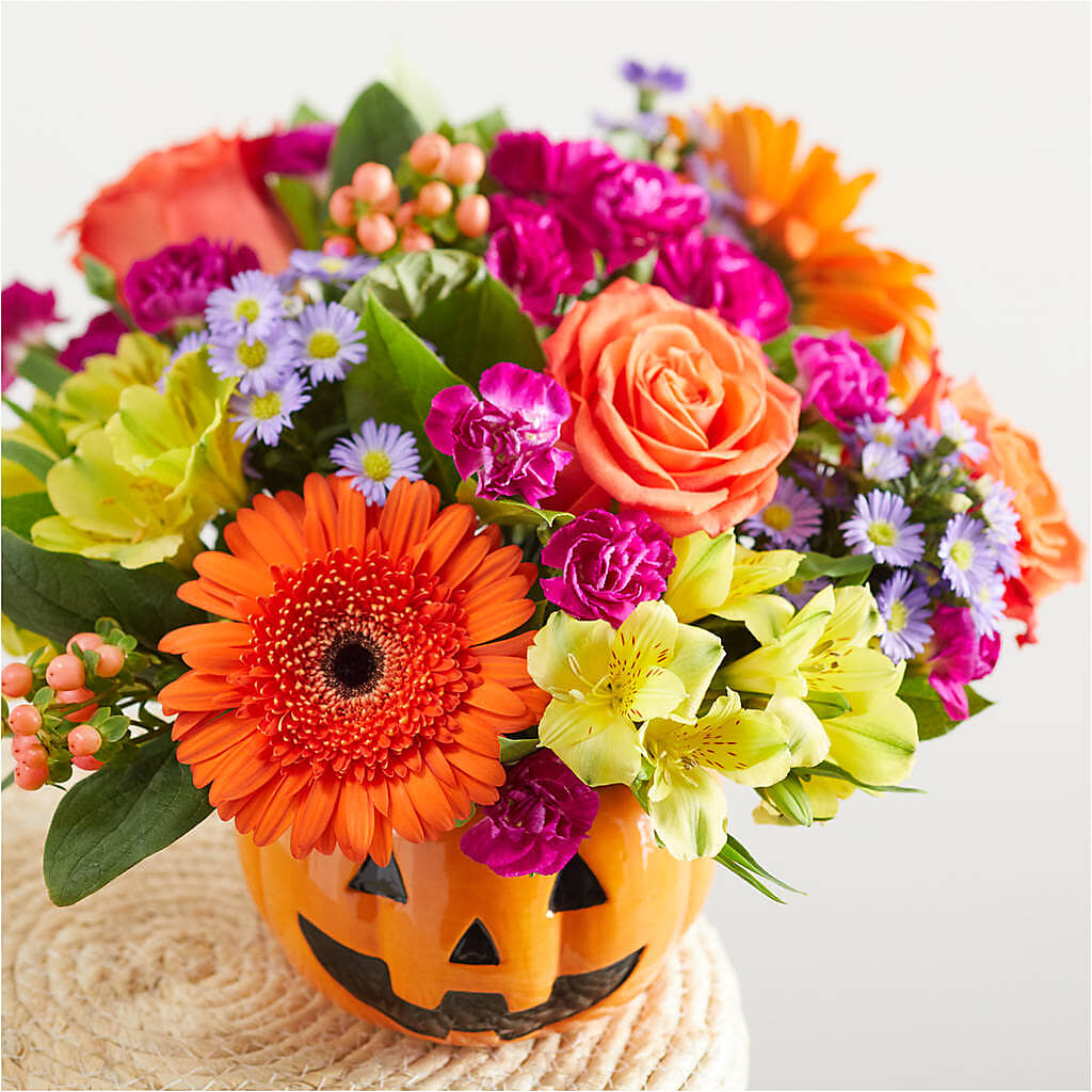 Tricks & Treats Pumpkin – EVERYTHING'S GREEN FLORIST, Redwood City CA