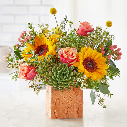 Sunflower Season Bouquet – EVERYTHING'S GREEN FLORIST, Redwood City CA