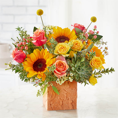 Sunflower Season Bouquet – EVERYTHING'S GREEN FLORIST, Redwood City CA