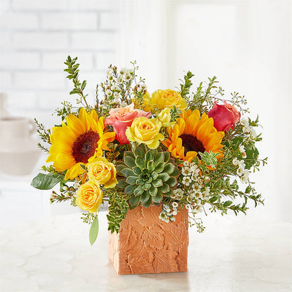 Sunflower Season Bouquet – EVERYTHING'S GREEN FLORIST, Redwood City CA