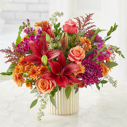 Burgundy Landscape Bouquet – EVERYTHING'S GREEN FLORIST, Redwood City CA