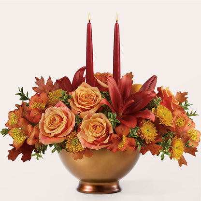 Harvest Table Centerpiece – EVERYTHING'S GREEN FLORIST, Redwood City CA