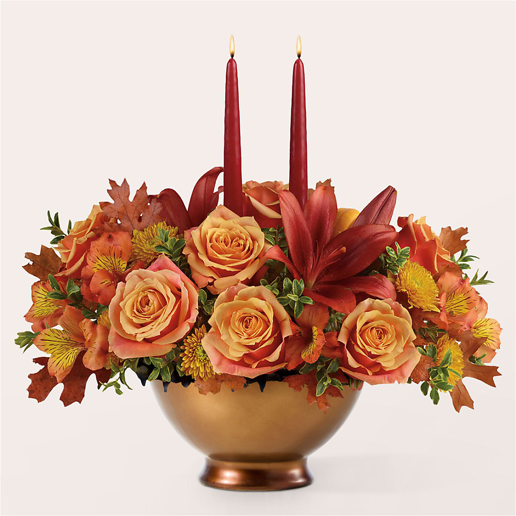 Harvest Table Centerpiece – EVERYTHING'S GREEN FLORIST, Redwood City CA