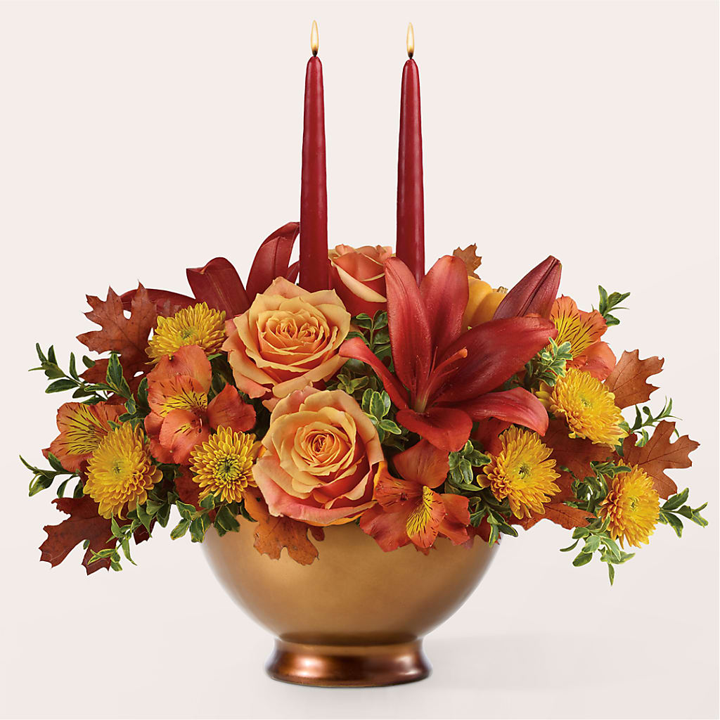 Harvest Table Centerpiece – EVERYTHING'S GREEN FLORIST, Redwood City CA