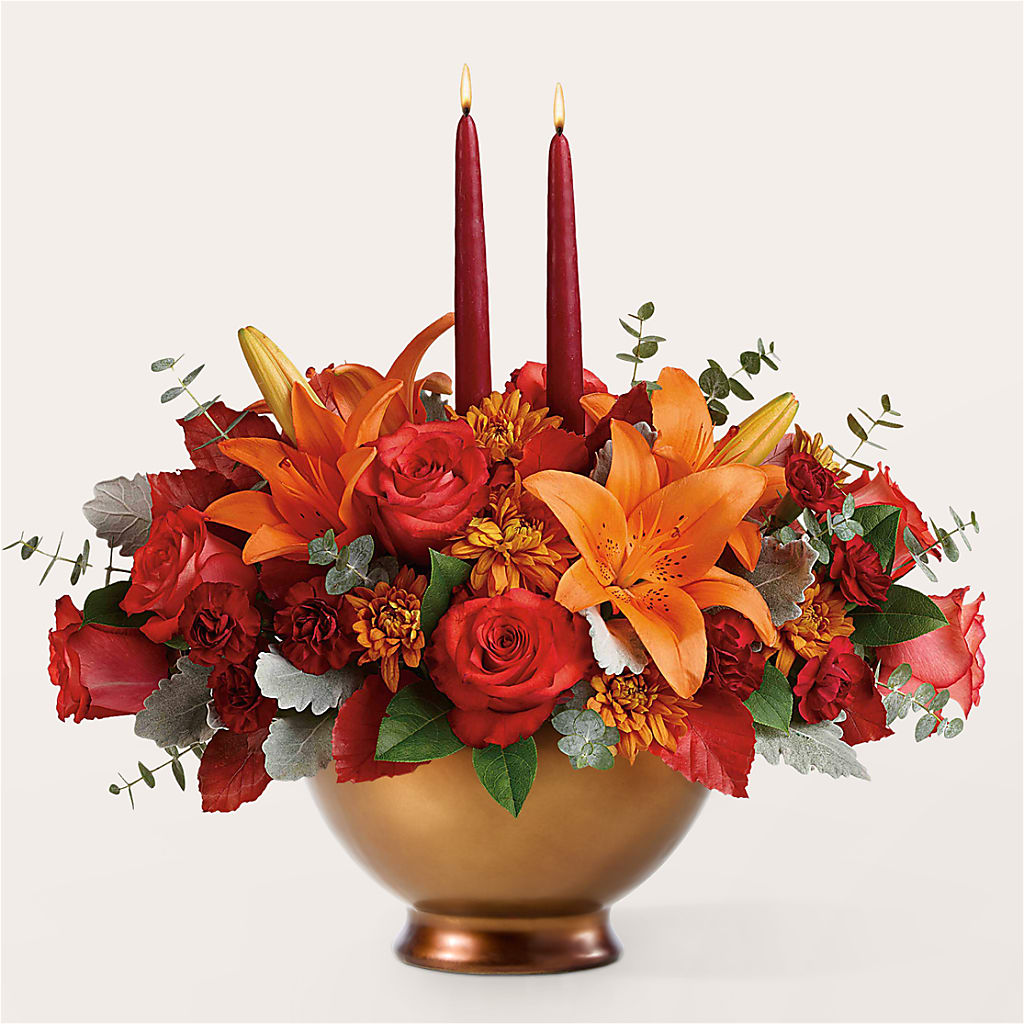 Fruits of Fall Centerpiece – EVERYTHING'S GREEN FLORIST, Redwood City CA