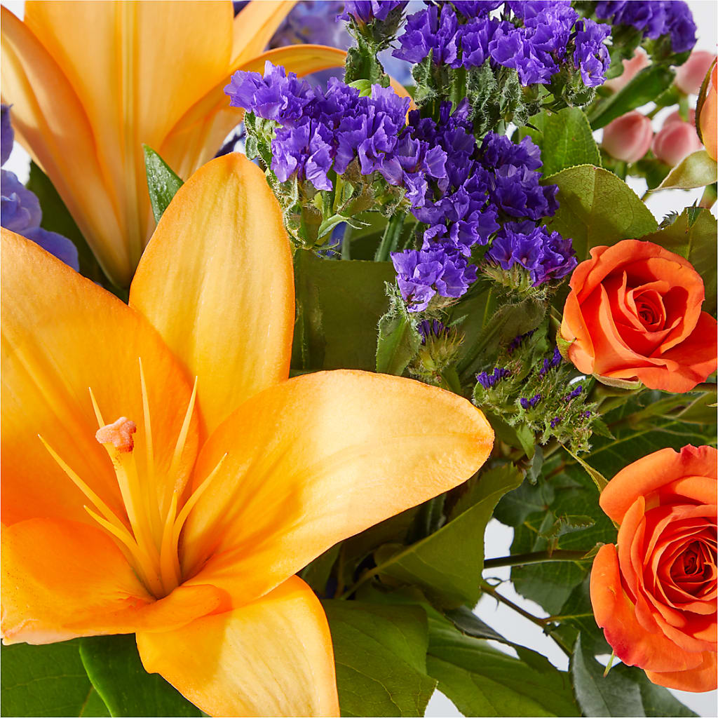 Radiant Citrus Bouquet – EVERYTHING'S GREEN FLORIST, Redwood City CA