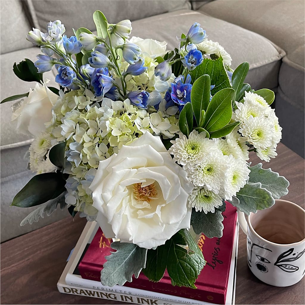 Clear Skies Bouquet – EVERYTHING'S GREEN FLORIST, Redwood City CA