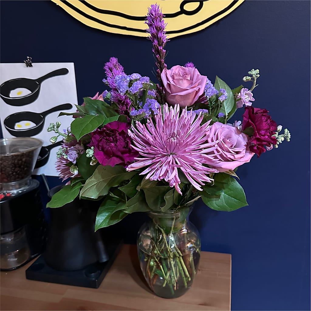 Ultraviolet Bouquet – EVERYTHING'S GREEN FLORIST, Redwood City CA