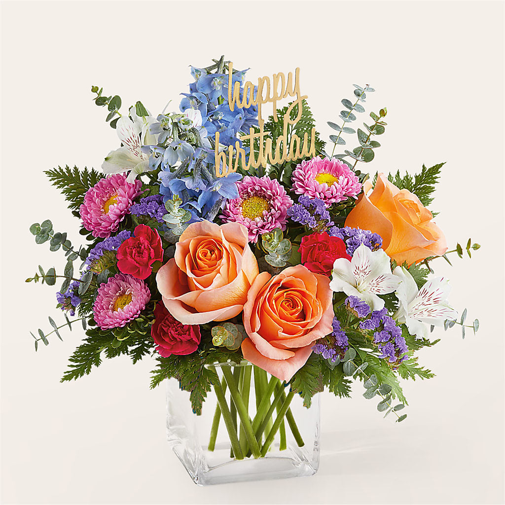 Birthday Bash Bouquet – EVERYTHING'S GREEN FLORIST, Redwood City CA