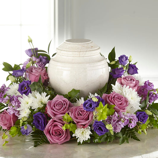 Blooming Sympathy Cremation Adornment – EVERYTHING'S GREEN FLORIST, Redwood City CA