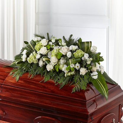 Hopeful Gesture Casket Spray – EVERYTHING'S GREEN FLORIST, Redwood City CA