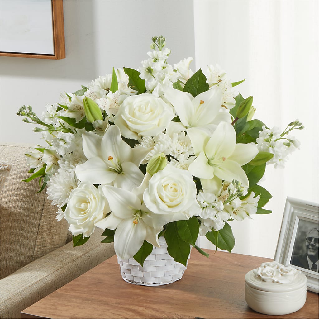 Peaceful Reflections Arrangement – EVERYTHING'S GREEN FLORIST, Redwood City CA
