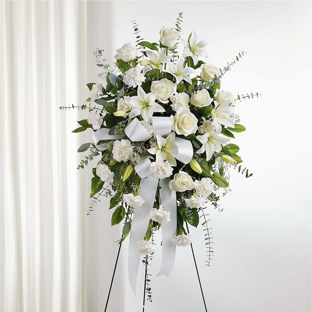 With Care Standing Spray – EVERYTHING'S GREEN FLORIST, Redwood City CA