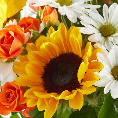 Sun-drenched Blooms Bouquet – EVERYTHING'S GREEN FLORIST, Redwood City CA